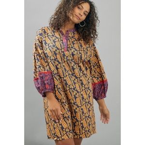 Anthropologie Sachin + Babi Celestine Paisley Tunic Dress